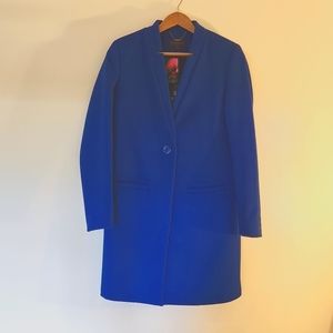 Amaryllis Royal Blue Wool Blend Coat